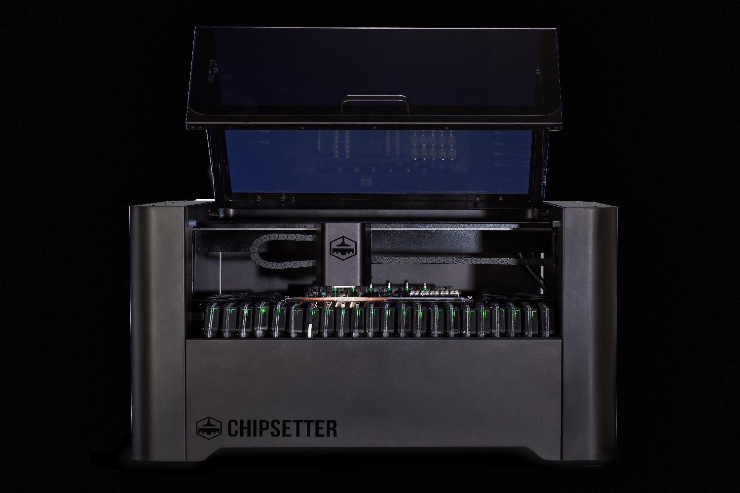 chipsetter one kickstarter  exterior with lid open print scale transparent bg