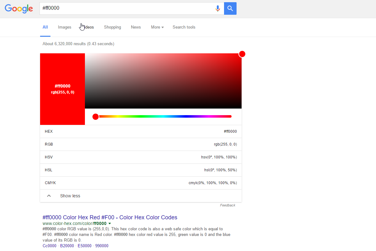 google search color converter tool value conversion