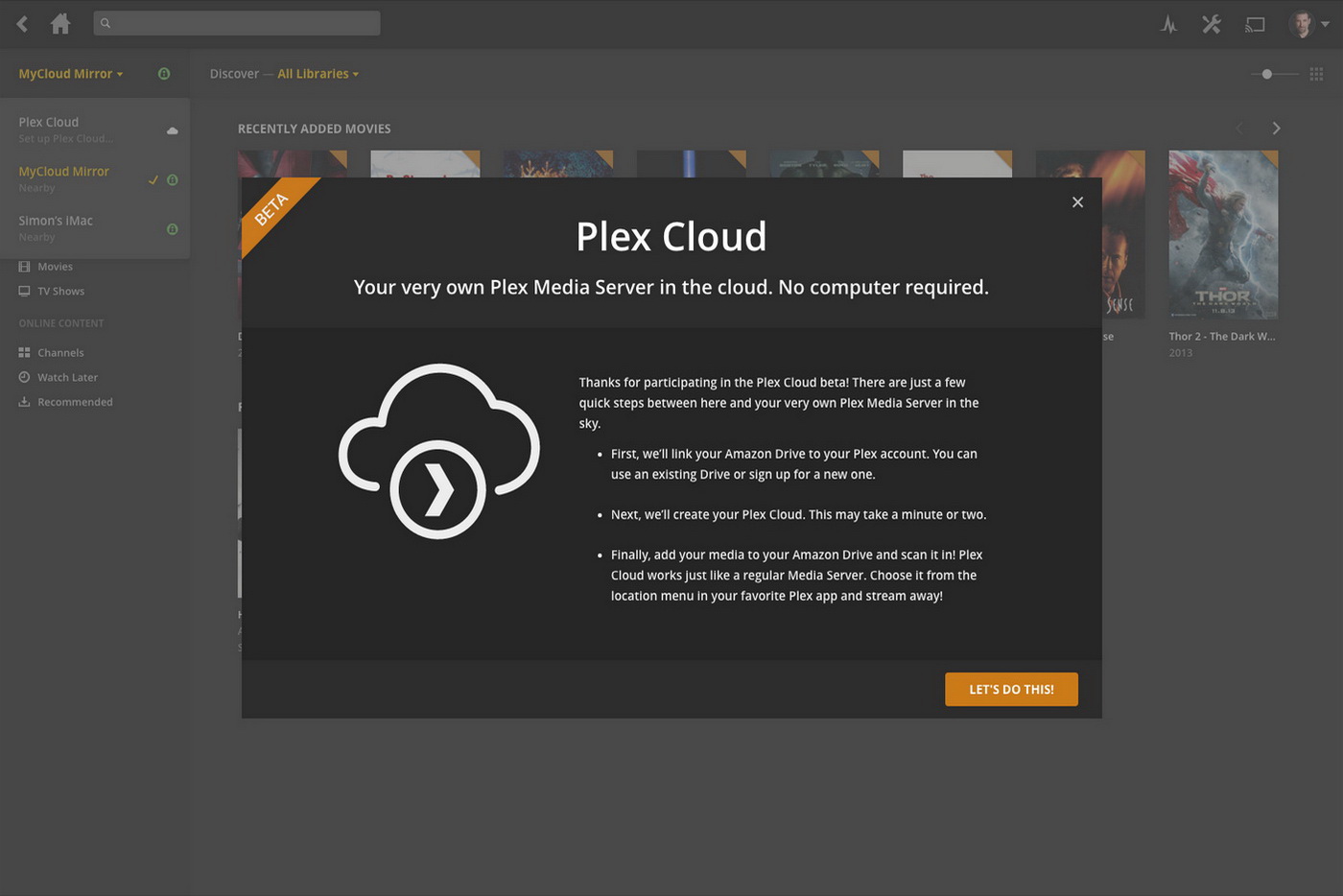 Plex Cloud Hands On
