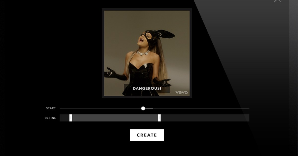 Vevo's new feature makes it easy to create GIFs from music videos