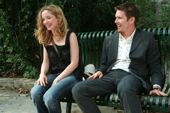 Ethan Hawke and Julie Delpy in Before Sunset (2004).
