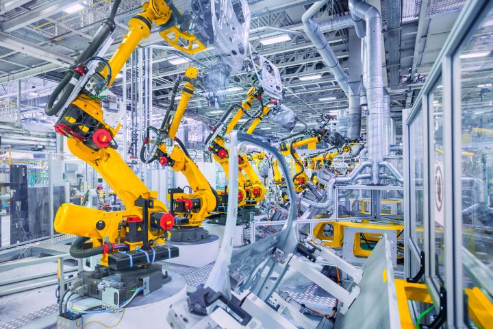 korea robotics investment 52036540  robotic arms in a car plant