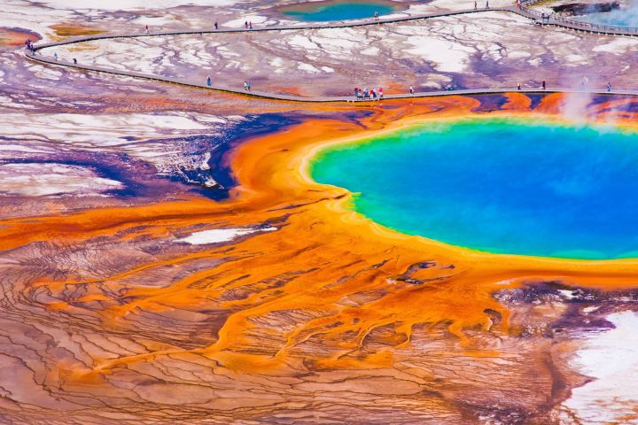 videographer charged for tresspassing at hot spring 20138766  the world famous grand prismatic in yellowstone national park