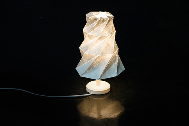 origami lamp shade launches on kickstarter lampshade5