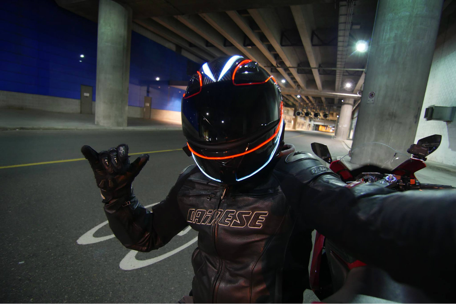 lightmode helmet light kits worn wicked selfie