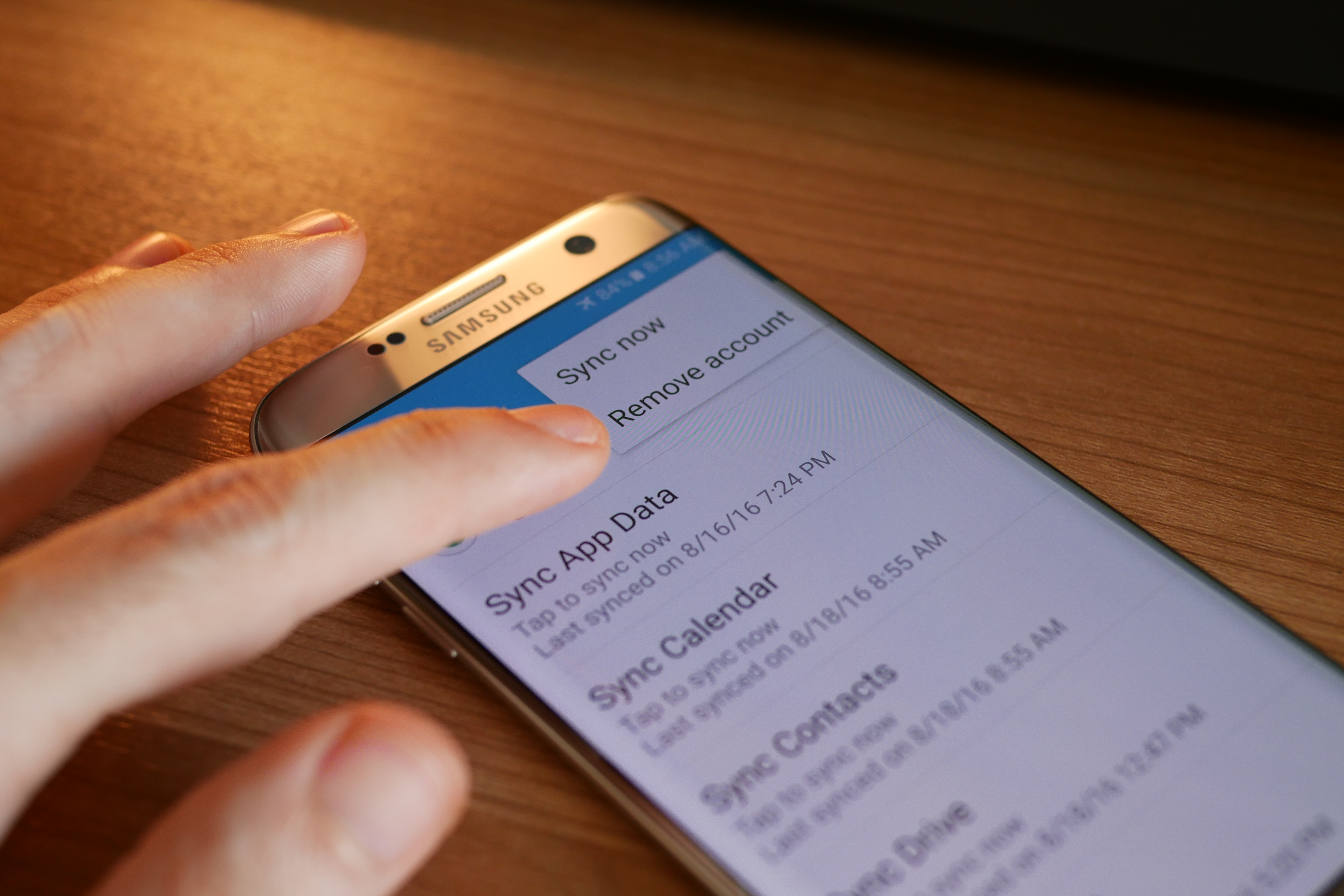 how to reset a galaxy s7 edge settings remove account