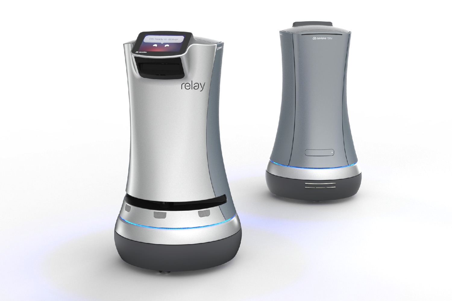 luxury apartment robot butler relay front and back