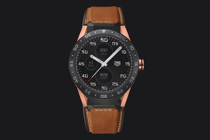 tag heuer carrera connected rose gold watch news