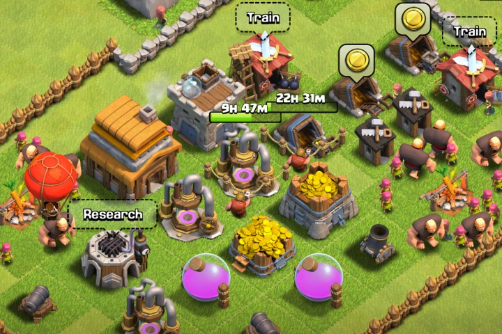 Clash of Clans gameplay.