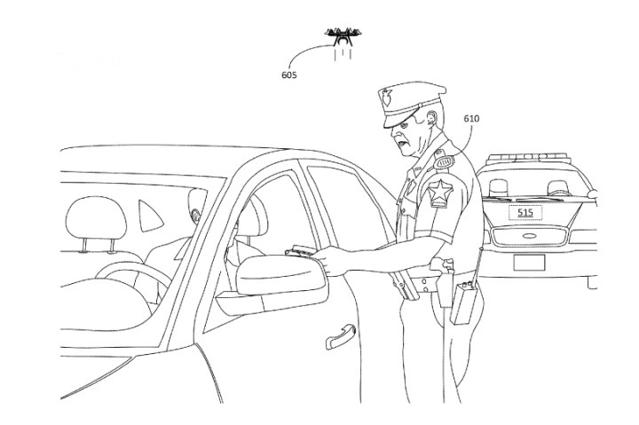 amazon patents drones for cops cop drone