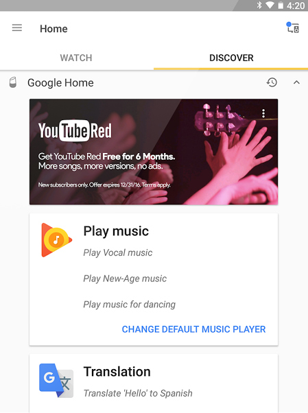Google Chromecast Ultra Review 홈 앱 1