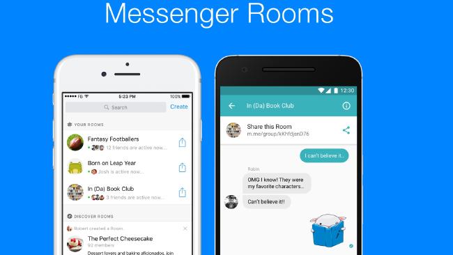 facebook launching public chat rooms messenger