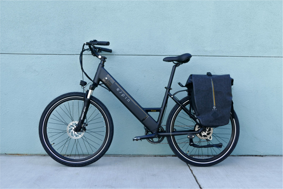 espin pedal assist ebike flow with pack