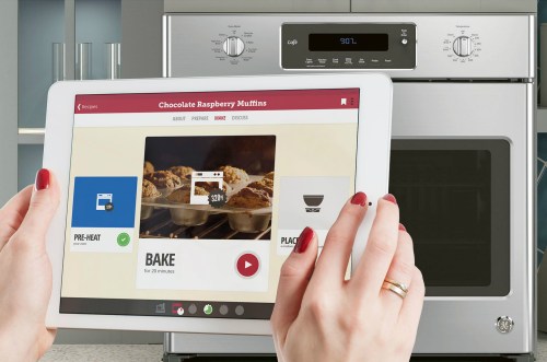 ge appliances drop smart oven recipes ces 2017  recipe ipad air