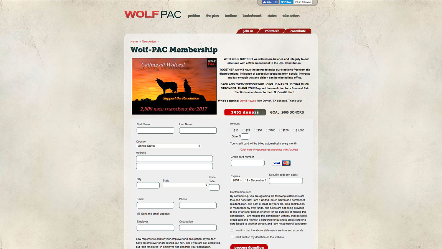 WolfPac NationBuilder