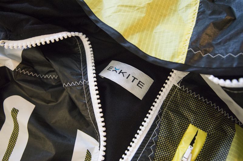 exkite clothing brand uses recycled kites create unique outdoor apparel 1