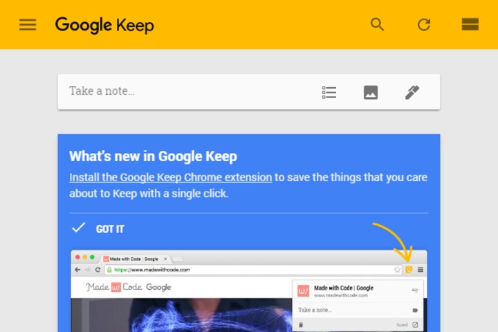 google keep drawing tools