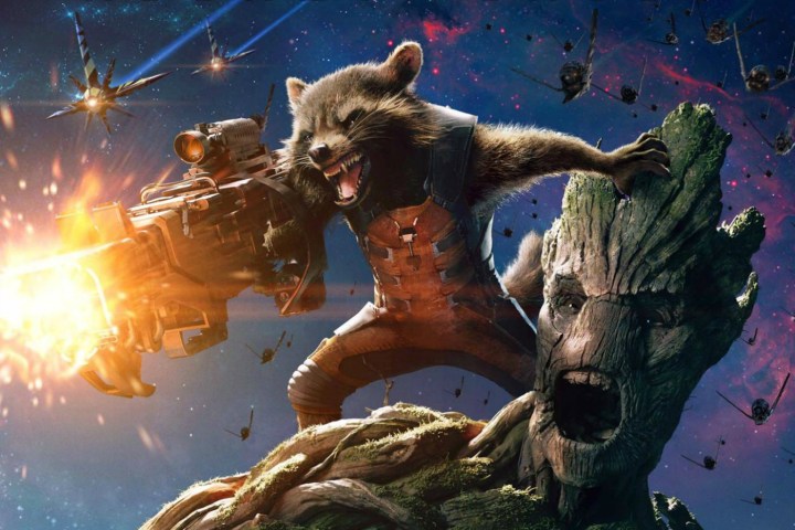 vin diesel on groot rocket guardians of the galaxy spin off marvel poster