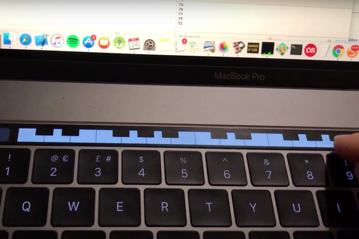 macbook pro touchbar piano app