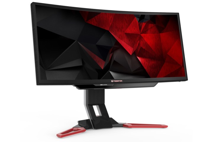 acer ces 2017 predator monitors cuved tobii eye tracking z301ct front