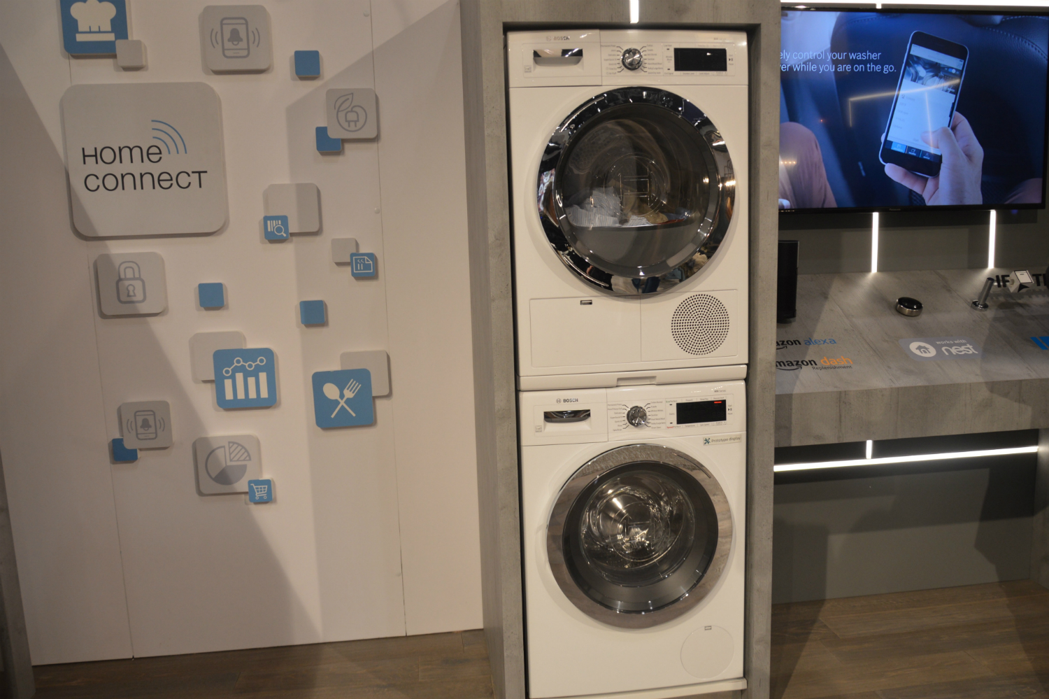 appliance trends kbis 2017 bosch home connect laundry