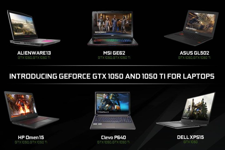 nvidia formally announces geforce gtx 1050 and ti laptops