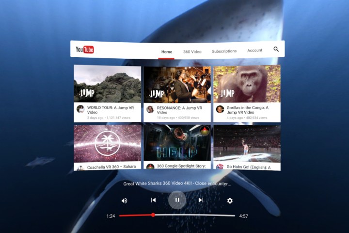 how to watch YouTube on a Gear VR