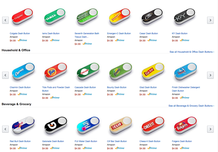 amazon adds more dash buttons