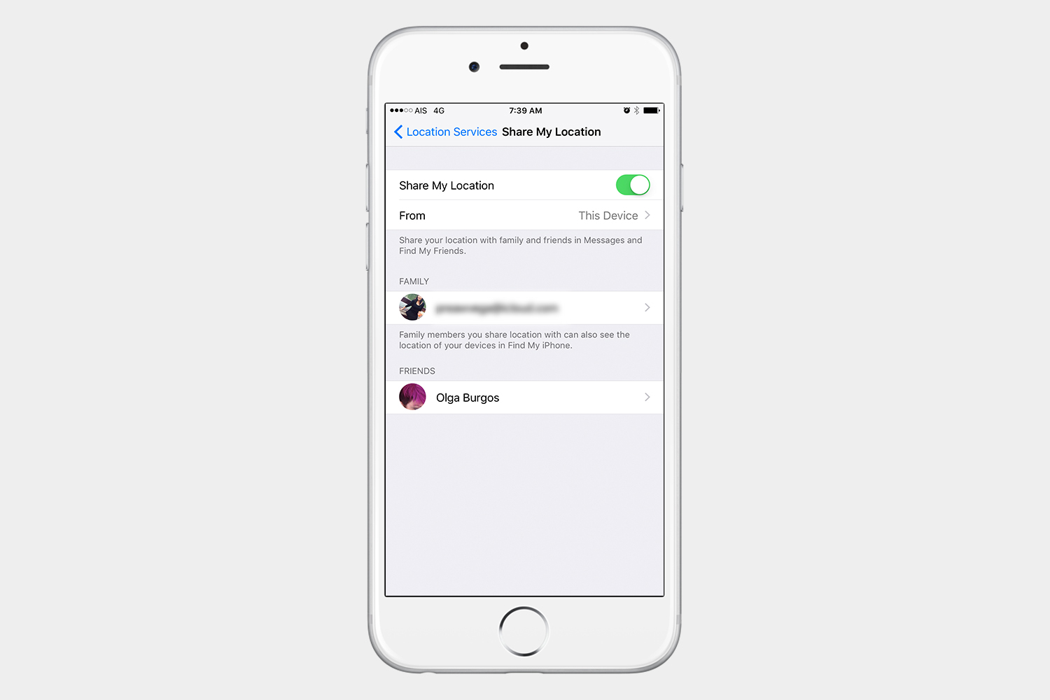 how to use find my friends ios 10 settings remove
