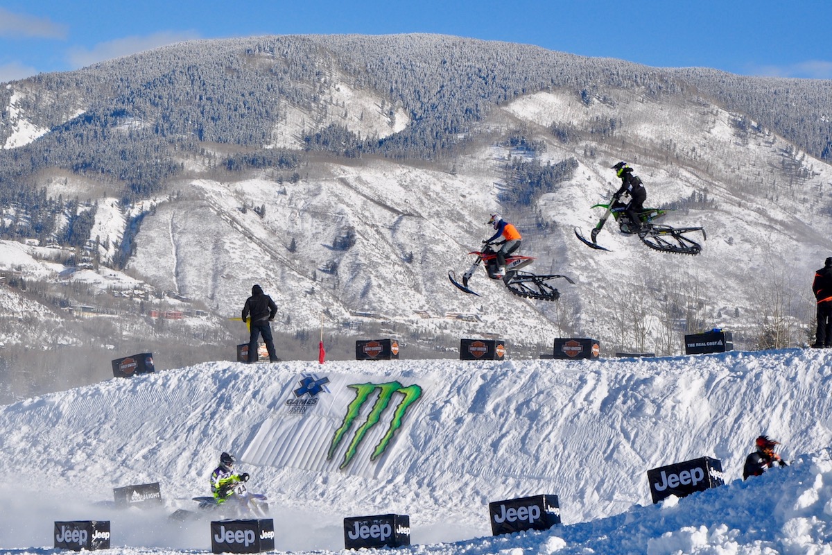 New Event at Winter XGames Mixes Motocross with Snowmobiles | Digital ...