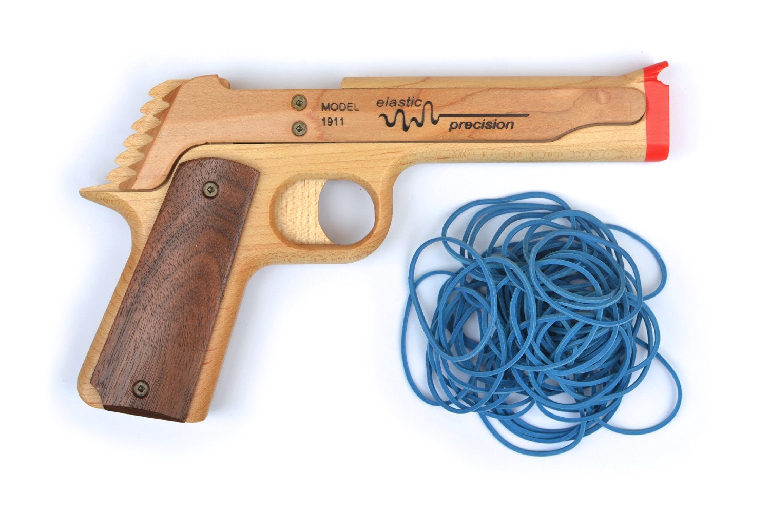 rubber band wooden guns 1911 hidef