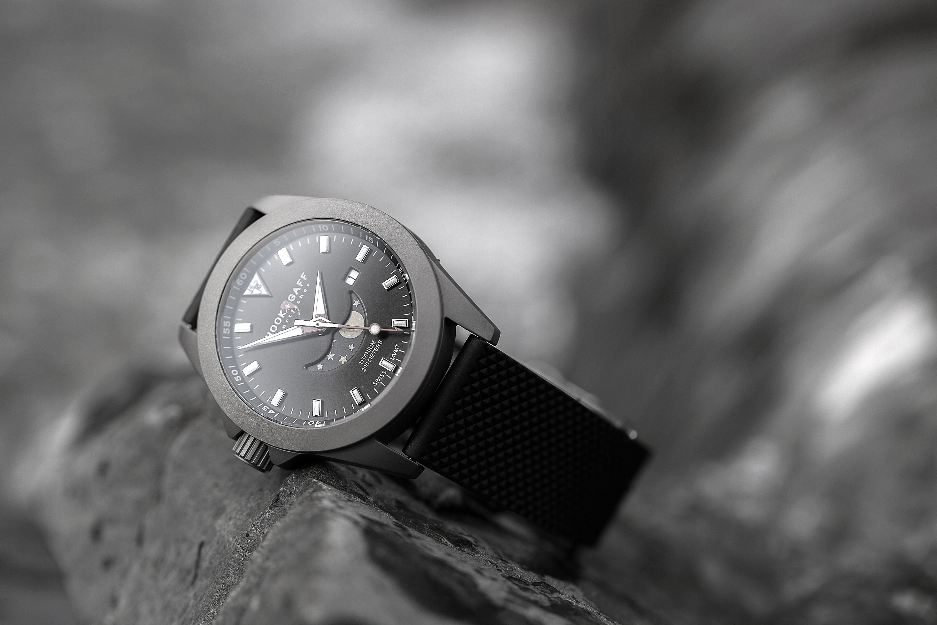 Hook + Gaff's Sportfisher II Moonphase Watch is Rugged and Multifunctional