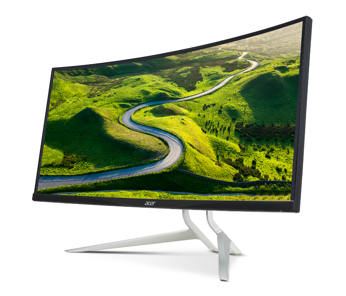 acer introduces xrc382cqk gaming display xr382cqk left angle