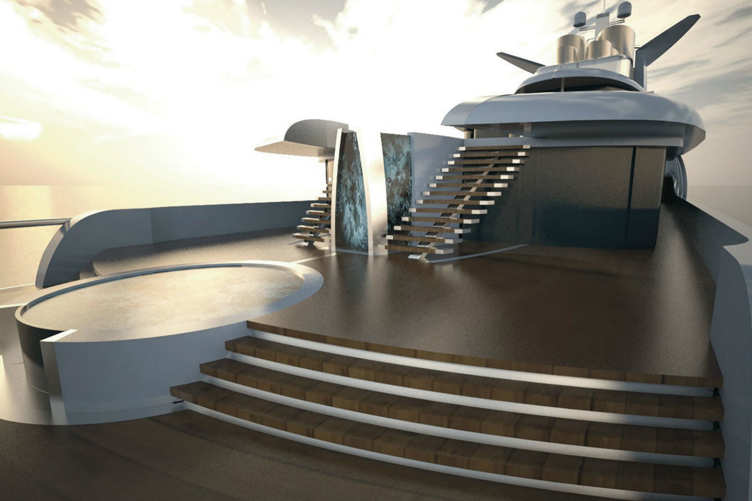 luxury yachts the worlds best super fincantieri fortissimo aft deck