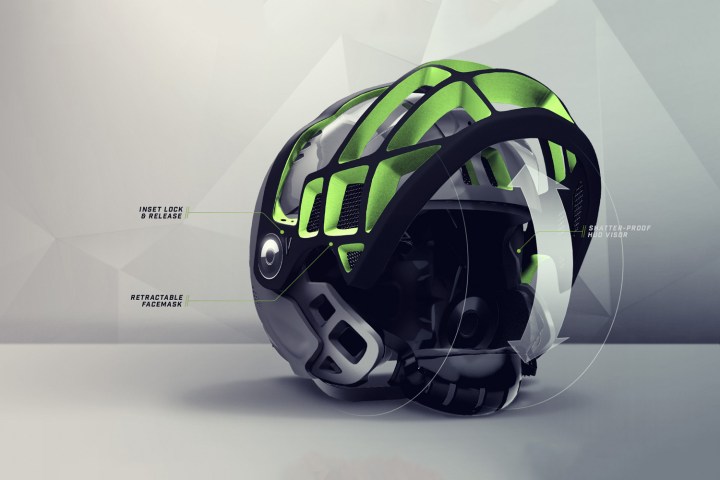 smart football helmet 10 years gridiron flipup