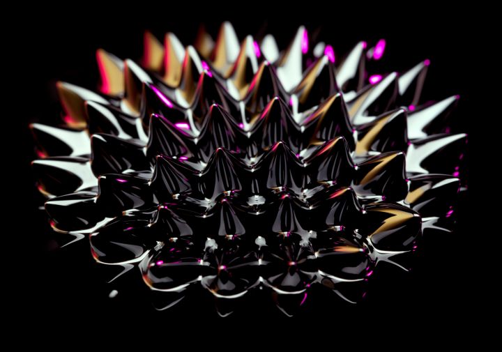what is ferrofluid 29488935  sculpture of induced by a neodym magnet