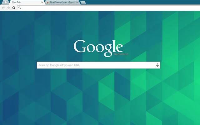 Bluegreen Cubes Chrome theme.