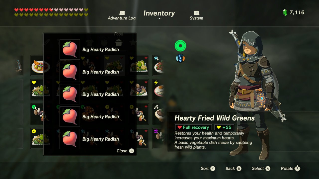 The Legend of Zelda Breath of the Wild best recipes