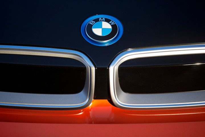 BMW i3 logo closeup