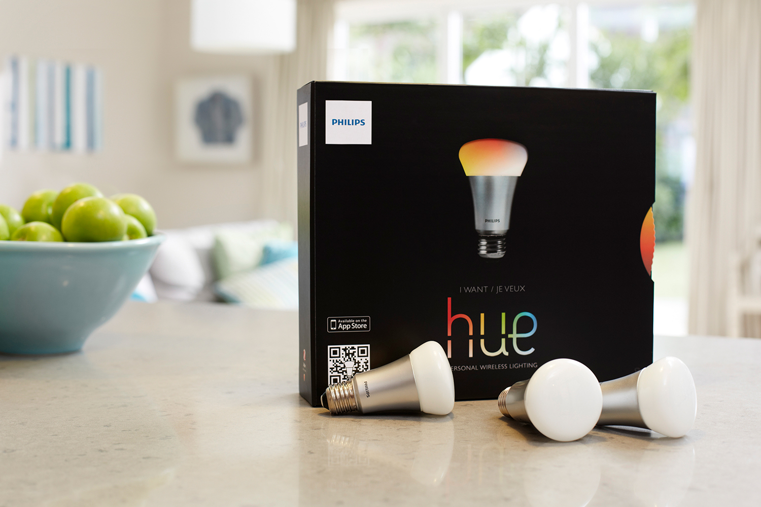 Philips Hue light bulbs.