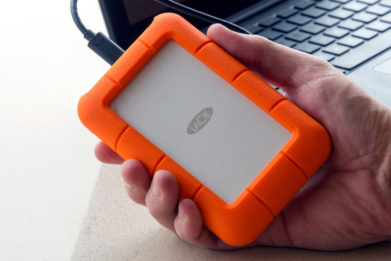 Disque Dur Externe - LaCie Rugged Mini - 2 To - Orange