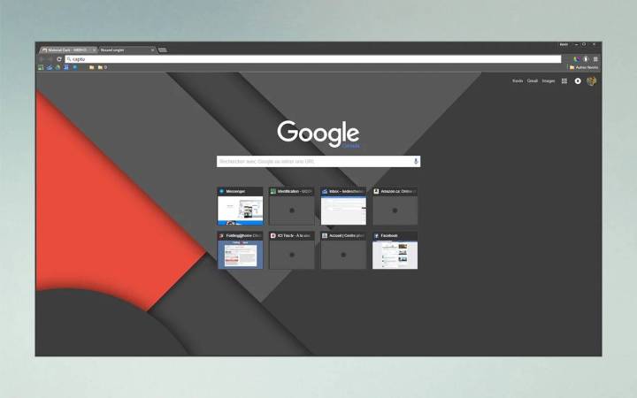 Material Dark Chrome theme.