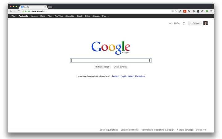 Modernes Flat Chrome-Thema.