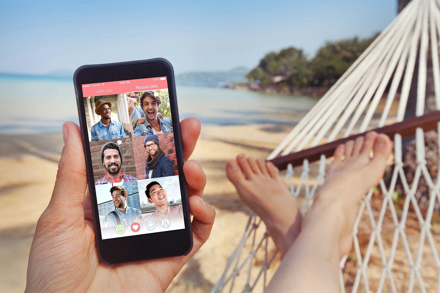 sweet pea dating app on the beach