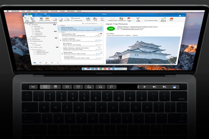 microsoft adds touch bar and add in support to outlook 2016 for mac 1