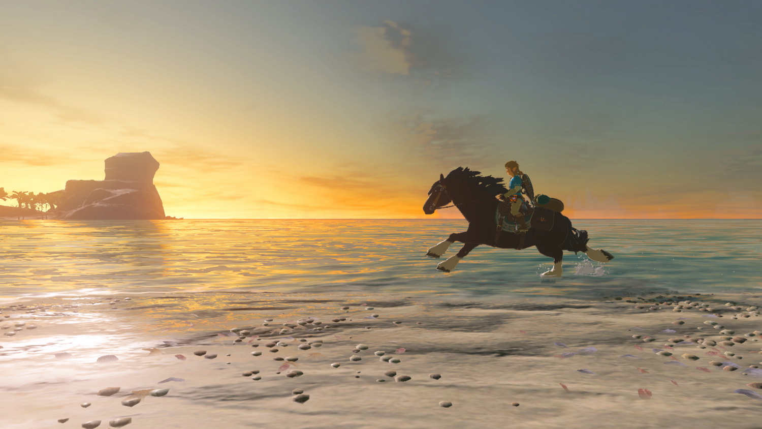 Canvastavla The Legend of Zelda: Breath of The Wild - Sunset