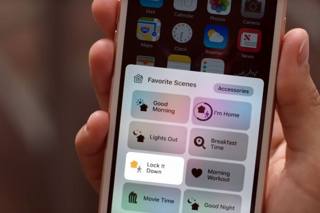 Apple HomeKit app on smartphone.