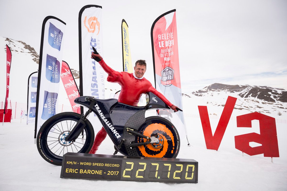 eric barone mountain bike speed record 2