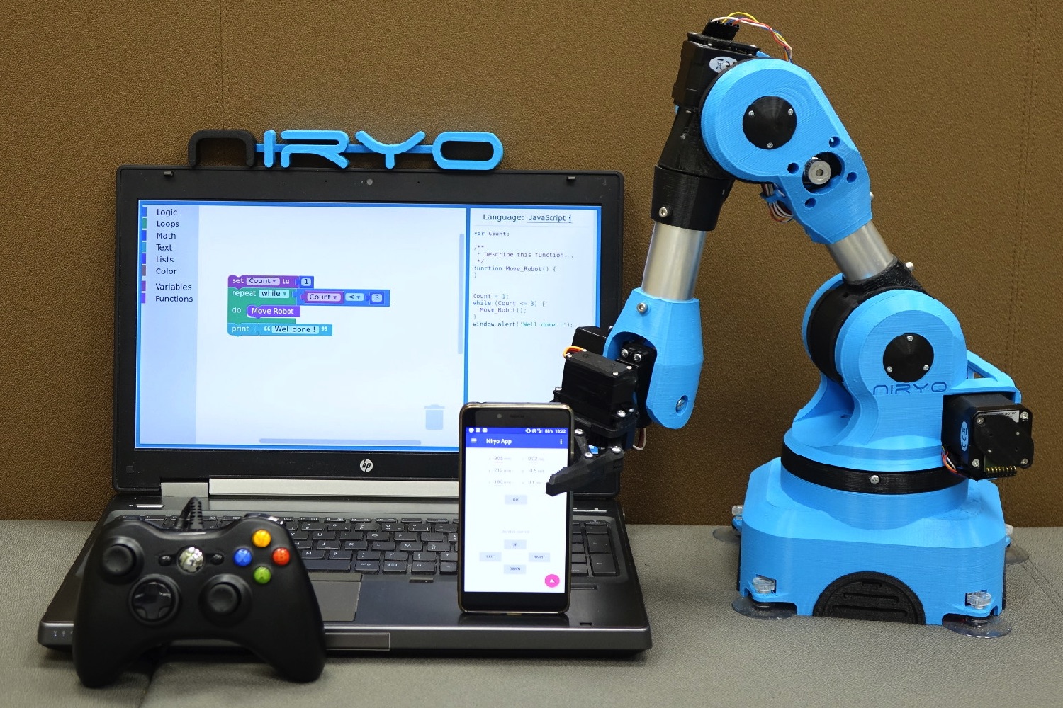 niryo one industrial arm robot kickstarter 2