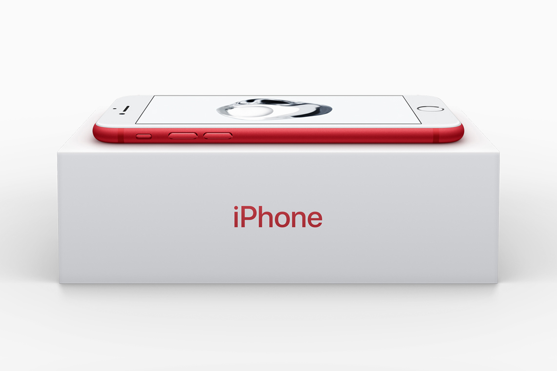 apple iphone red product box